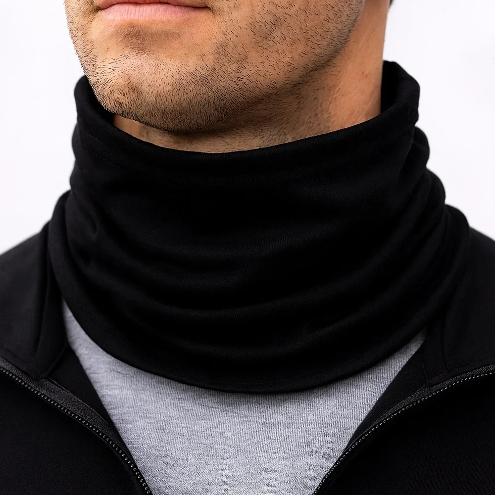 4-Pack Neck Gaiter Bundle | Black & Charcoal Gray | Unisex Face Cover